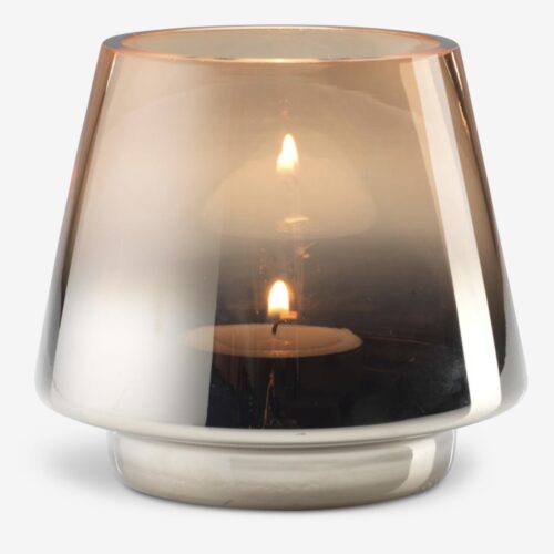 Tealight holder BRYNJE D10xH9cm brown