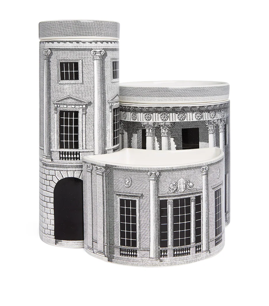 1eb12bd5cdbf10b6b267356c05540100 Fornasetti Set of 3 Architettura Candles (2.35kg) - Image 1